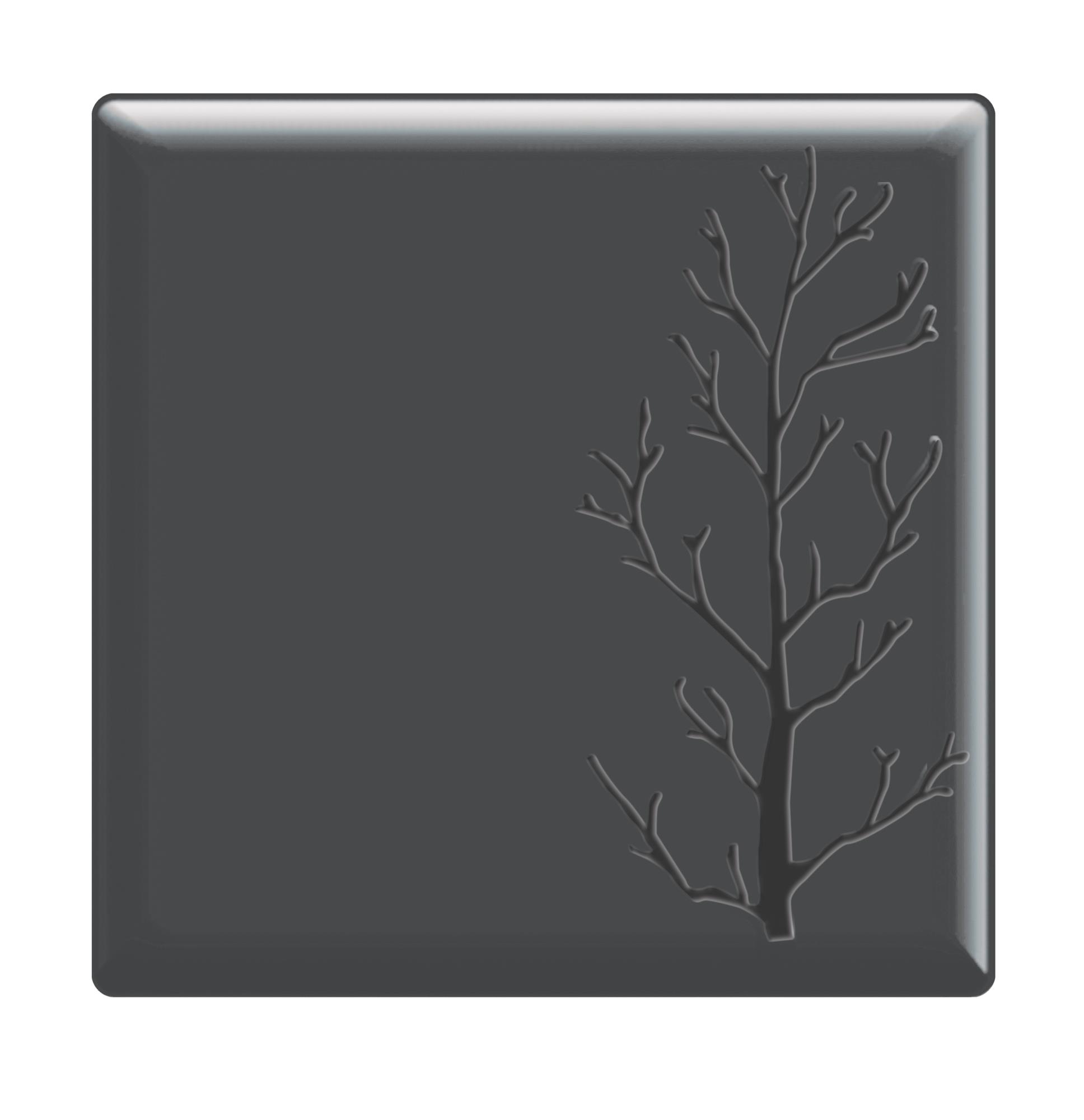 Блюдо сервировочное 30x30см, меламин, Embossed, цвет черный S-2851
