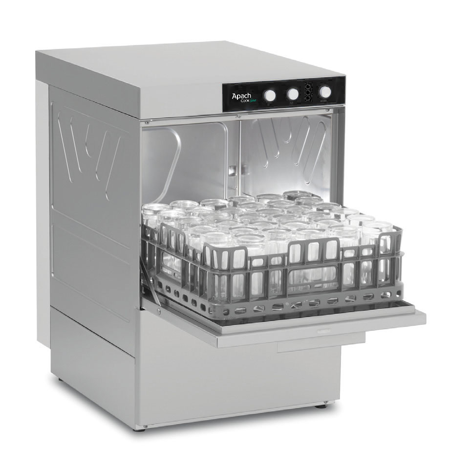 МАШИНА ПОСУДОМОЕЧНАЯ APACH AFTRD500 DDP (919048) ФРОНТАЛЬНАЯ С ПОМПОЙ